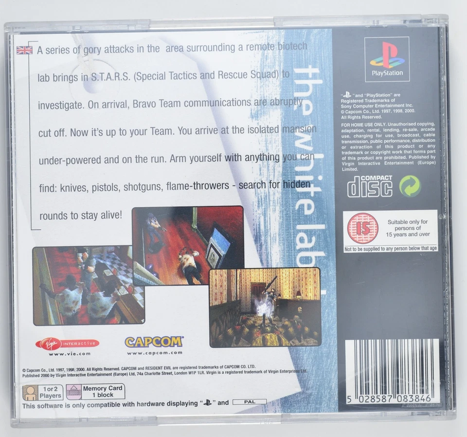 Resident Evil PS1 Game Complete In Good Condition 1996/Tested/PAL/VALUE SERIES - Image 2 of 4