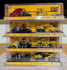 Diecast Masters 1/87 Cat Semi Tractor & Lowboy ~ Cat Excavator, Dozers, Grader