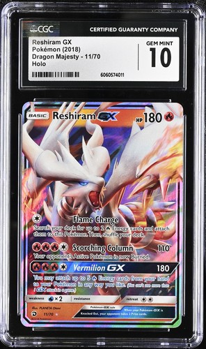 Reshiram-GX graded CGC 10 for sale on eBay