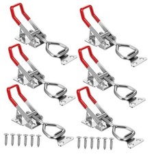 6 Pack 4001 Toggle Latch Clamp with Lock Hole, 304 Stainless Steel Adjustable