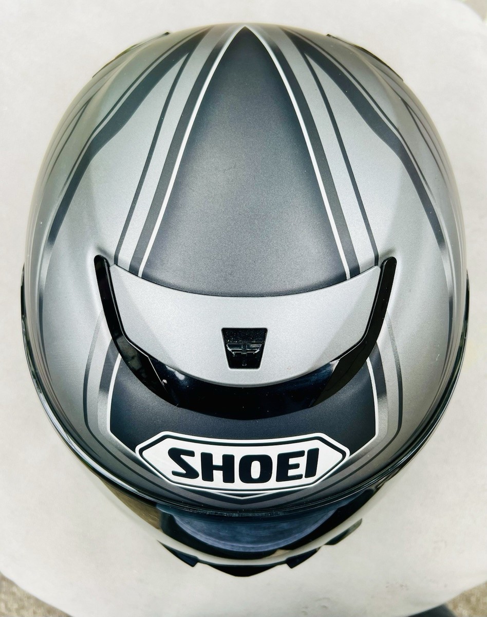 SHOEI Qwest/Silver & Black/Tribal Full Face Helmet/Dark Tinted