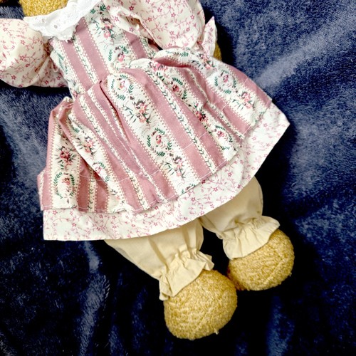 Vintage Mr & Mrs Bunny Rabbit Plush Stuffed Country Dressed 16" Sitters Easter - Picture 22 of 24