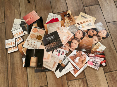 14 X Mix Foundation Concealer Sample Cards Tilbury Bobbi Armani Dior Lancome