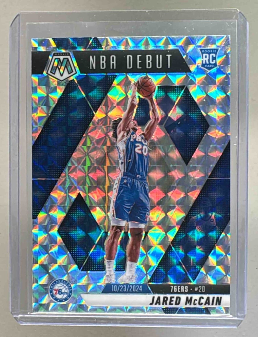 Jared McCain 2024 Panini Mosaic #263 Silver Rookie NBA Debut RC