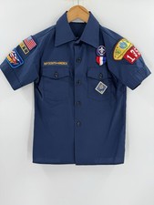 Vintage USA MADE Boy Scouts Shirt YOUTH MEDIUM Cub Scout Short Sleeve Outdoor