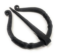 Hand Forged Penannular Brooch, Cloak/Scarf Pin Medieval Pin. Brooch. Viking F...