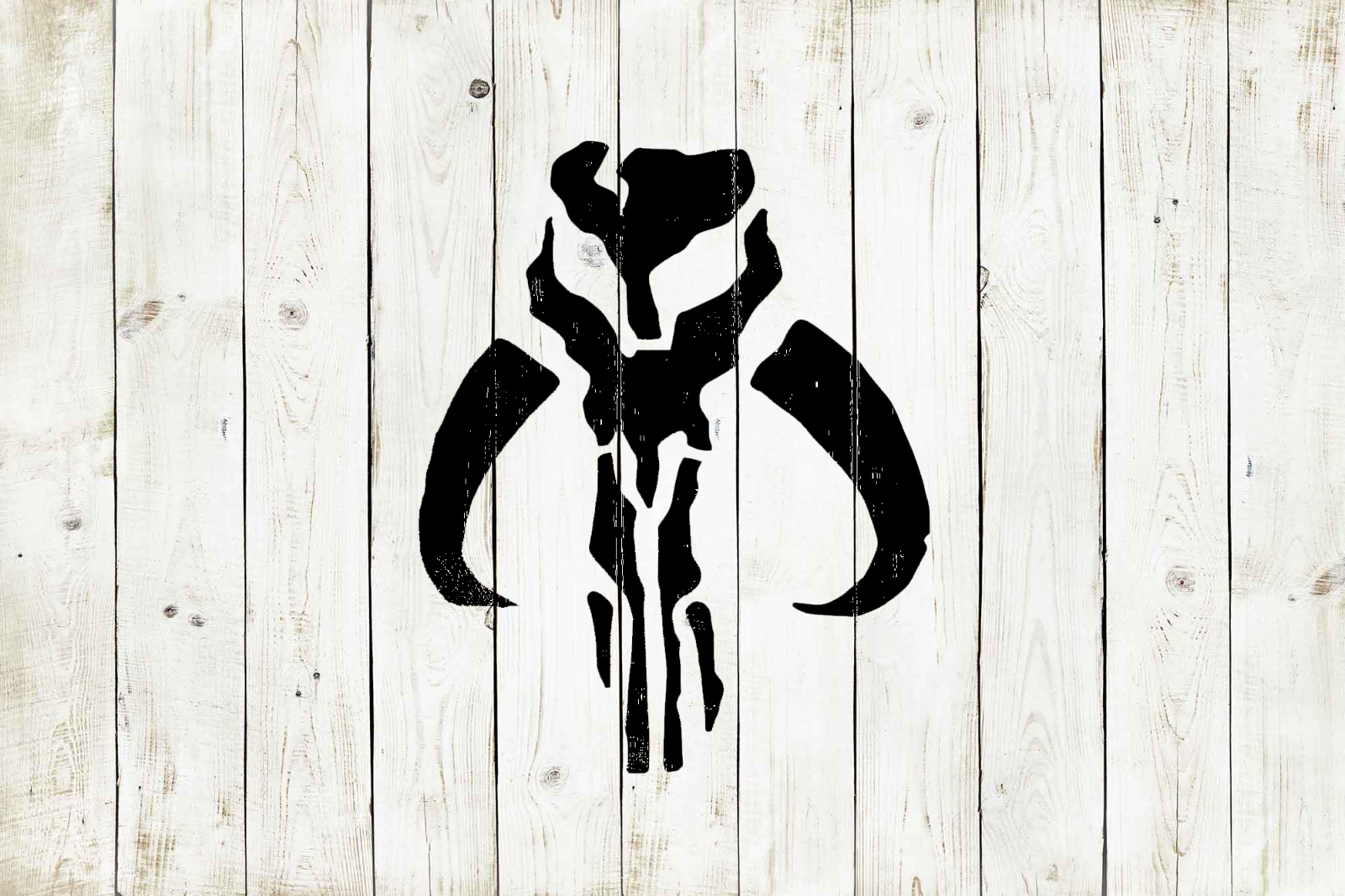 Boba Fett Symbol Stencil Reusable Color, Draw, Paint Custom Stencil