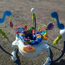 Vintage Fisher Price Ocean Wonders Baby Jumper Jumperoo Activity Center 