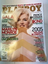 PLAYBOY MAGAZINE DECEMBER 2005 MARILYN MONROE PIERCE BRONSON VERY GOOD