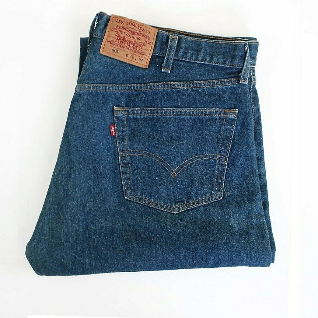 Vintage Levis 501 Dark Denim Wash Jeans Fuzzy 1996 Made in USA Measure  40x35 | eBay