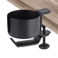 Desk Cup Holder with Headphone Hanger - Anti-Spill Table Cup Holder... Fast Ship