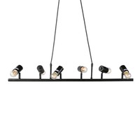 Lnc Linear Pendant Lighting 6-light With Black Finish on sale Lnc Linear Pendant Lighting 6-light With Black Finish on sale