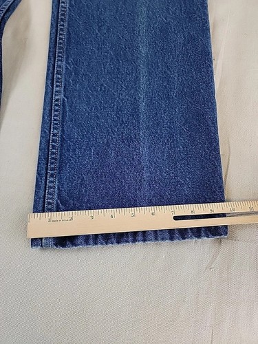Jeans vintage Levis 517 para hombre 40x34 (38x31) bota tiro alto algodón oscuro occidental - Imagen 4 de 13
