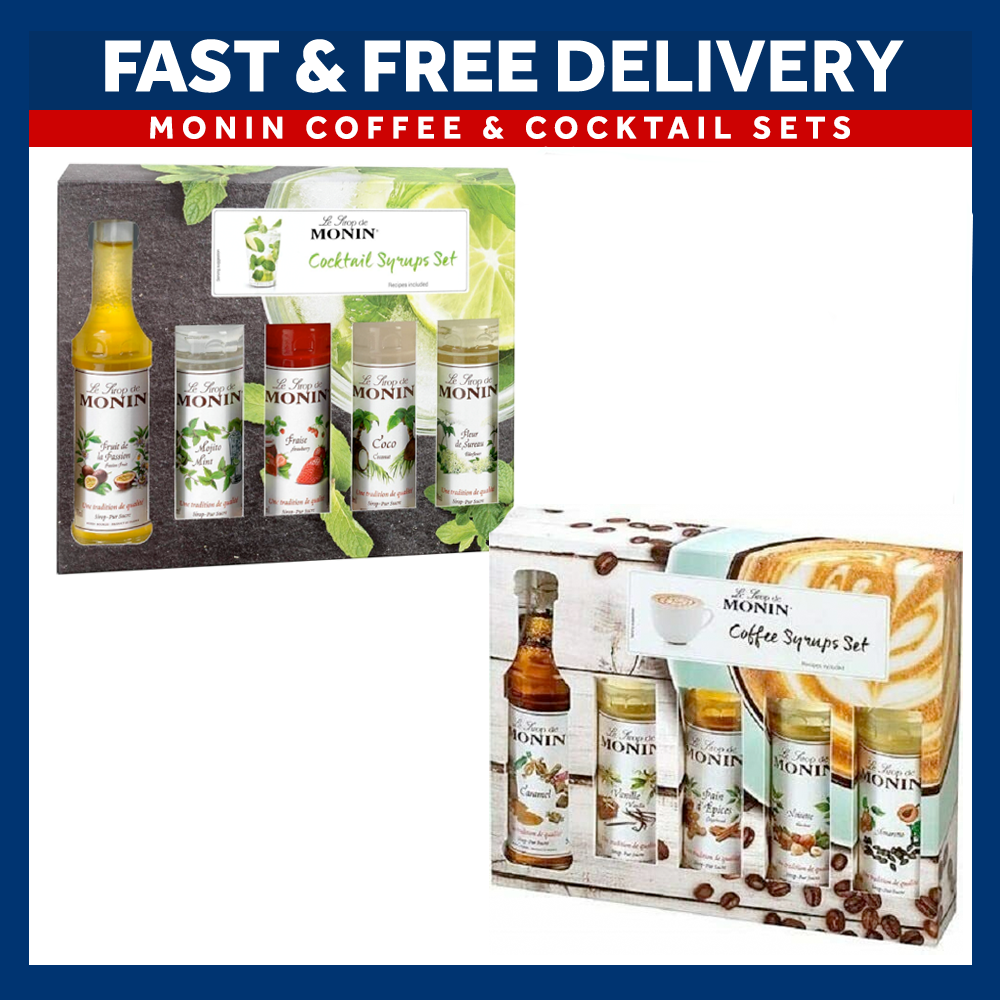 Monin Syrup Gift Set Bottle 5 x 5cl Syrups Coffee / Cocktail Gift Set