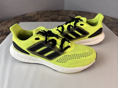 Adidas Men's Pureboost 22 Running Size 11.5 Solar Yellow |HQ1450| Shoes Sneakers