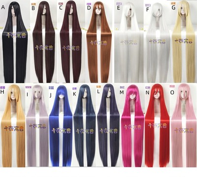 130cm 150cm 200cm Lange Cosplay Perücke Halloween Weihnachten Fashion Party Haar