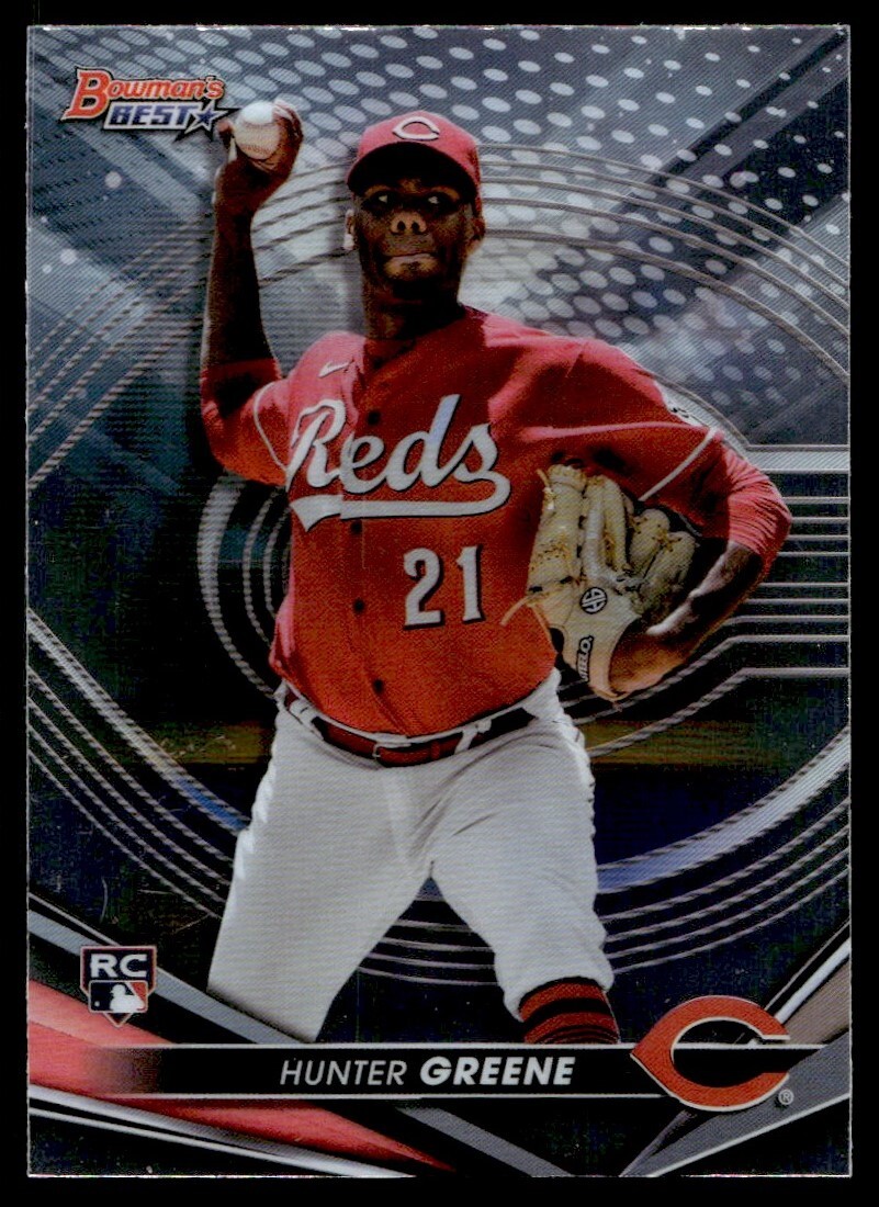 2022 Bowman's Best Hunter Greene Rookie G75 Cincinnati Reds #54