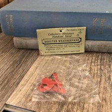 Shackman MINIATURE Dollhouse Hand cast Metal Rooster Weathervane New Old Stock