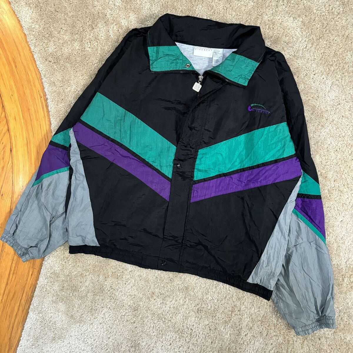 Vintage 90s Givenchy Activewear Windbreaker Jacket XL | eBay Vintage 90s Givenchy Activewear Windbreaker Jacket XL | eBay