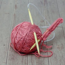Circular Bamboo Knitting Needles – Choose Length 40–120cm & Size 2.5–5mm