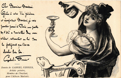 PC ADVERTISING, MARIANI, GABRIEL FERRIER, VINTAGE POSTCARD (b18049)