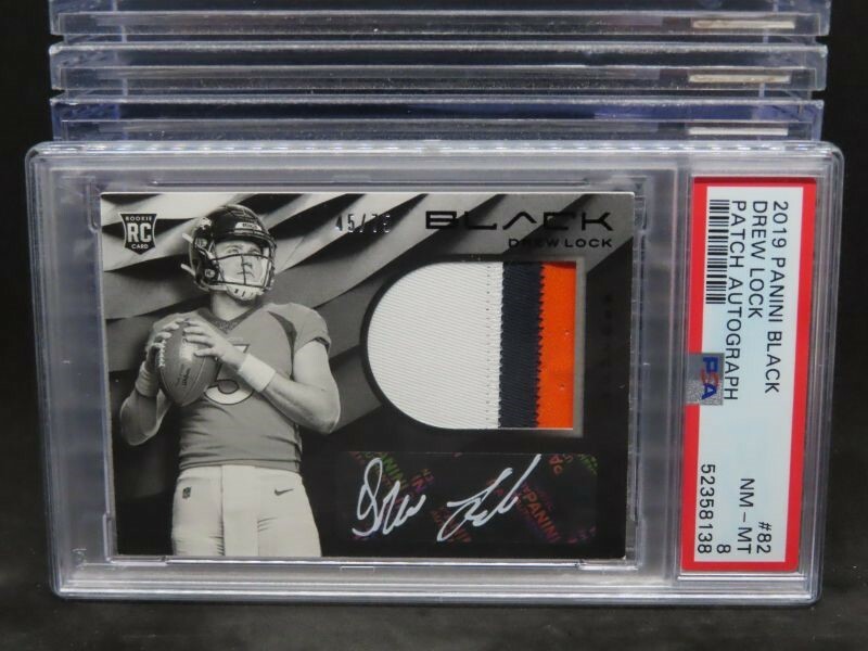 Drew Lock Panini Black #82 Patch Autograph