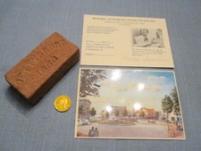 1963 Gettysburg Brick And Mamie Doud Eisenhower Autograph
