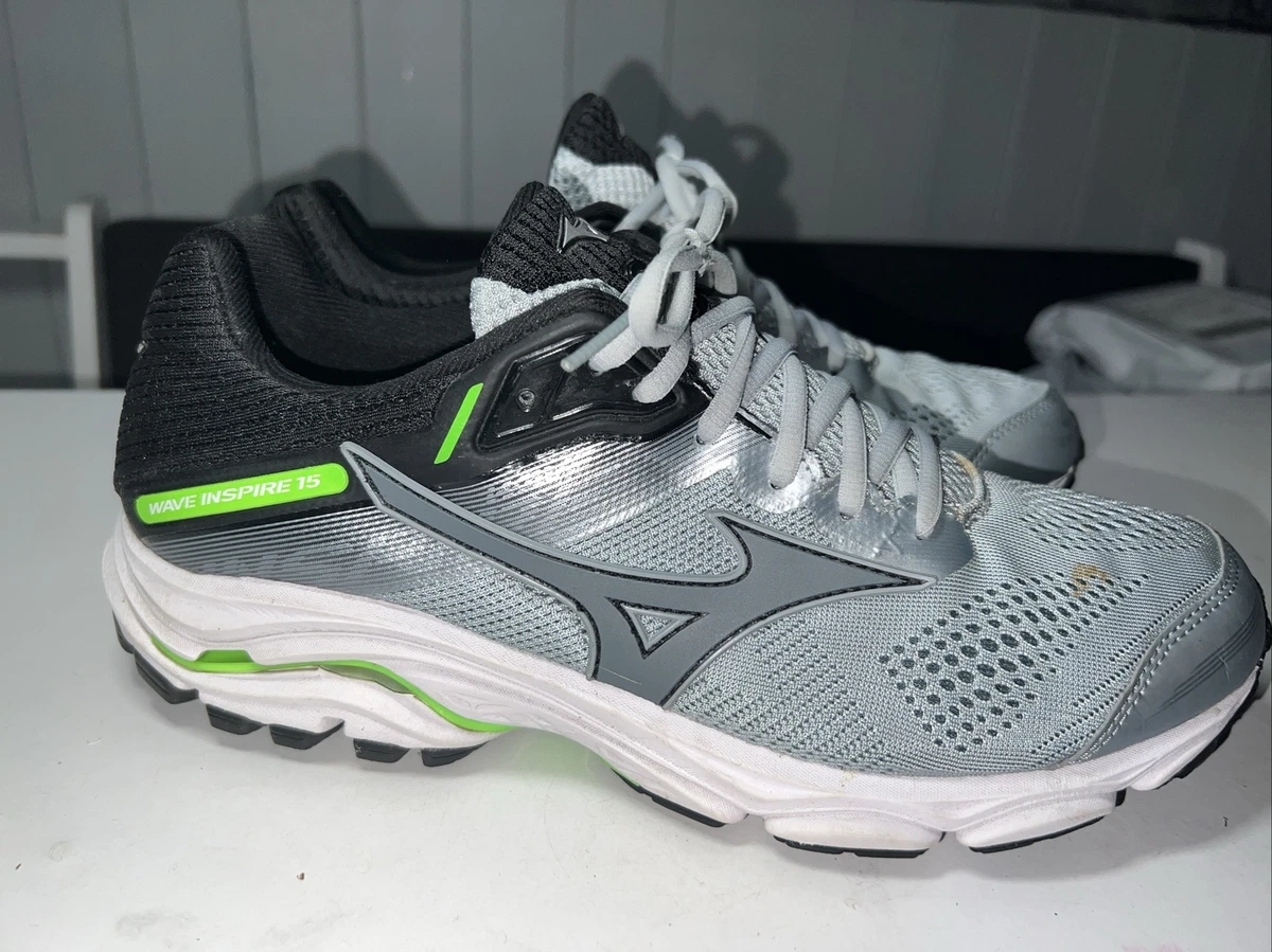 Mizuno Wave Inspire 15 Mens Running Run Trainers Grey Size UK 9.5