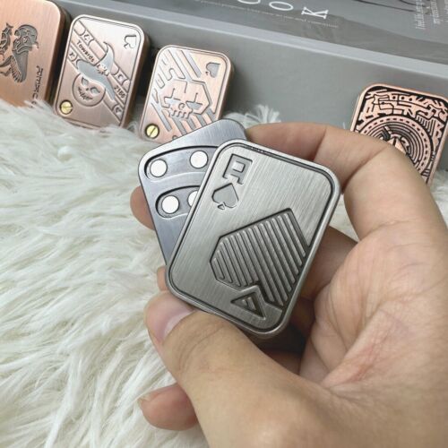 Push Card Fidget Slider EDC Fidget Slider Magnetico Metallo ADHD Anti Stress Giocattoli - Foto 2 di 39