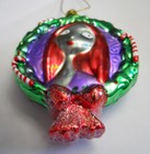 Disney Nightmare Before Christmas Rag Doll SALLY Blown Glass Halloween Ornament — photo 3