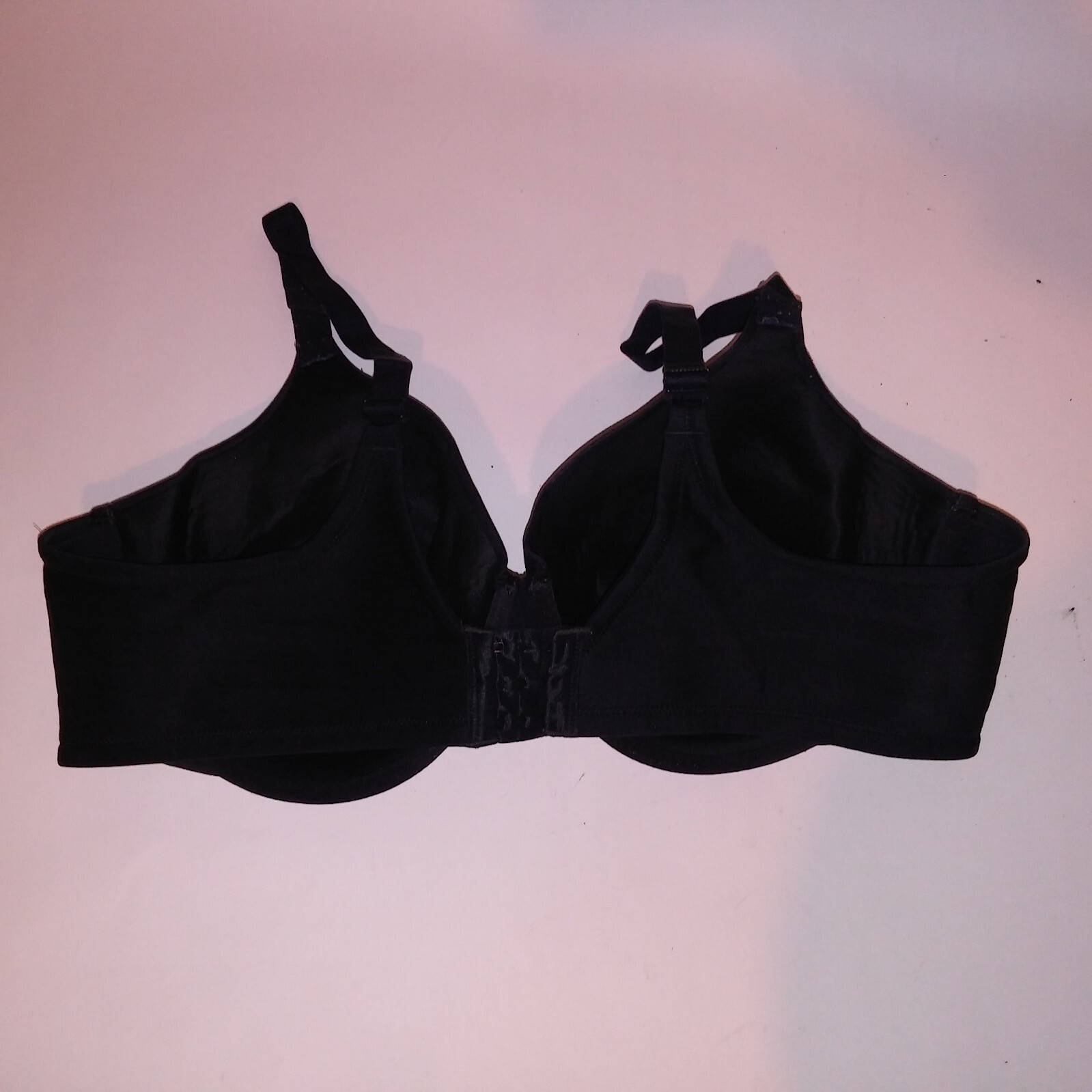 Vanity Fair Bra 44DD Lightly Lined Solid Black Un… - image 5