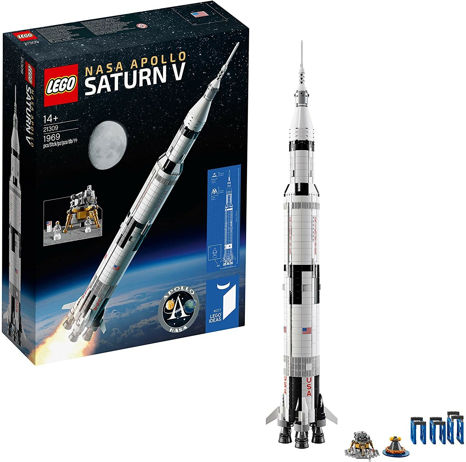 LEGO Ideas 21309 NASA Apollo Saturn V fusée neuve sous emballage d'origine