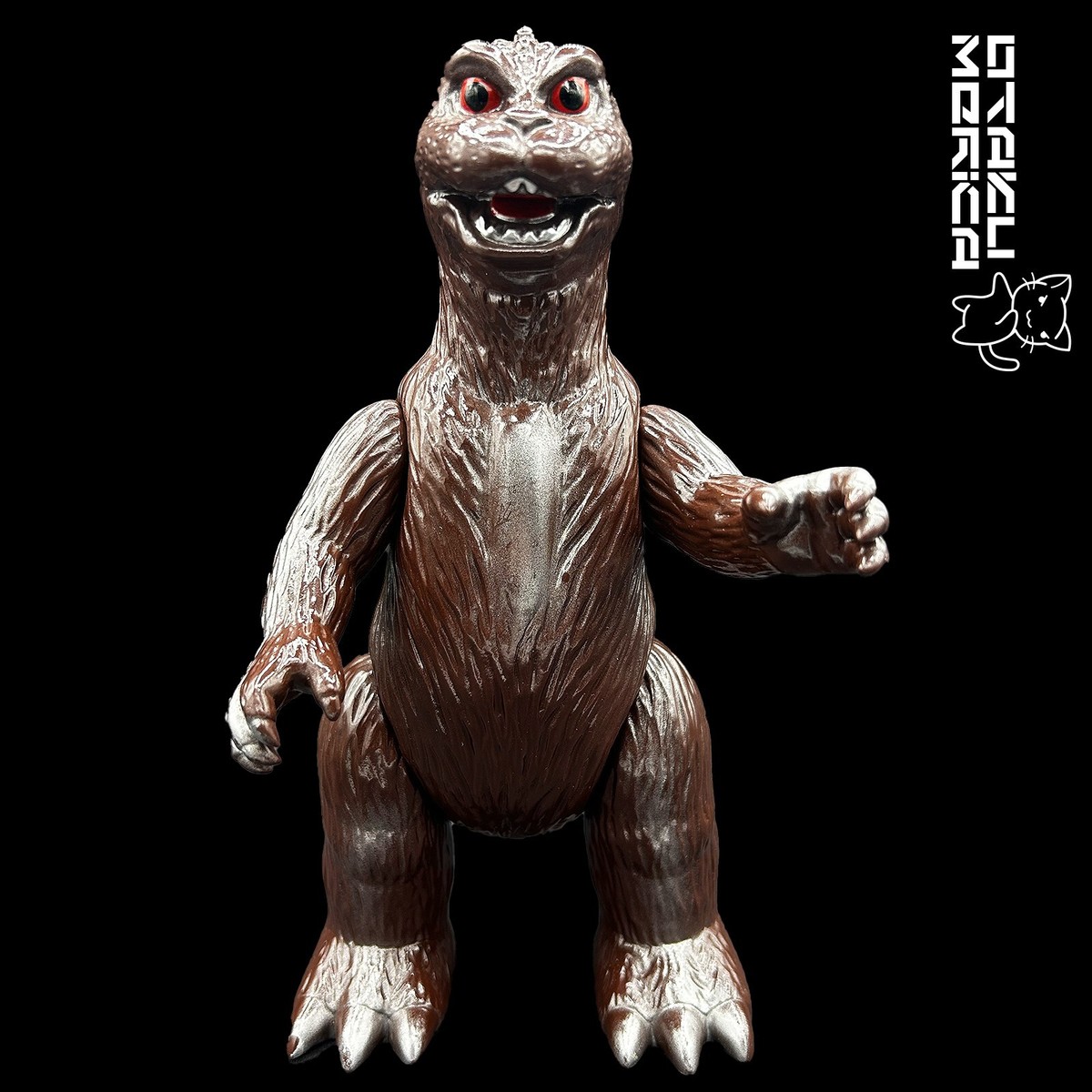 M1Go 1997 Godzilla 1964 MosuGoji (Brown) - Kaiju Sofubi Figure 9in