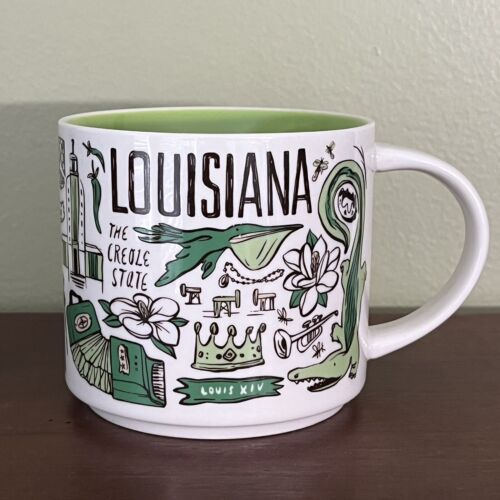Starbucks Louisiana Coffee Mug Been There Series Collector Cup  2019 Creole 14oz - Foto 1 di 7