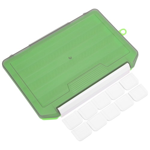 (Green)SingleLayer Insert Lure Box Fishing Tackle Box Fake Bait Storage - Picture 2 of 22
