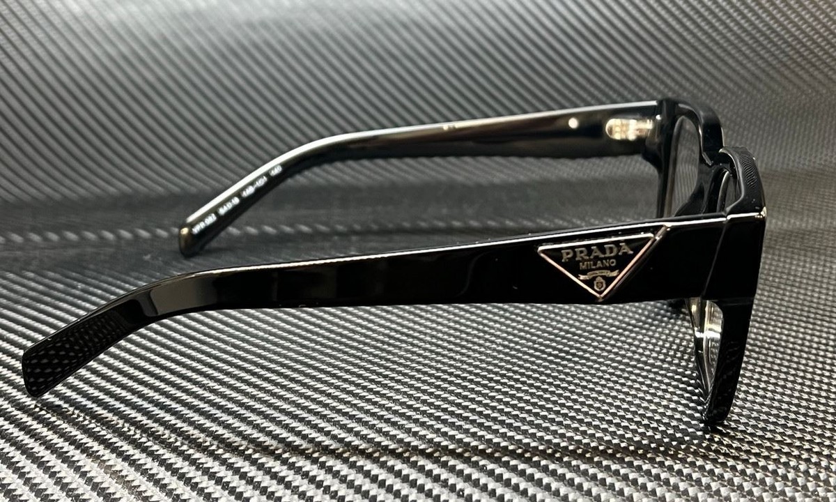 PRADA PR 08ZV 1AB1O1 Black Men's 52 mm Eyeglasses | eBay