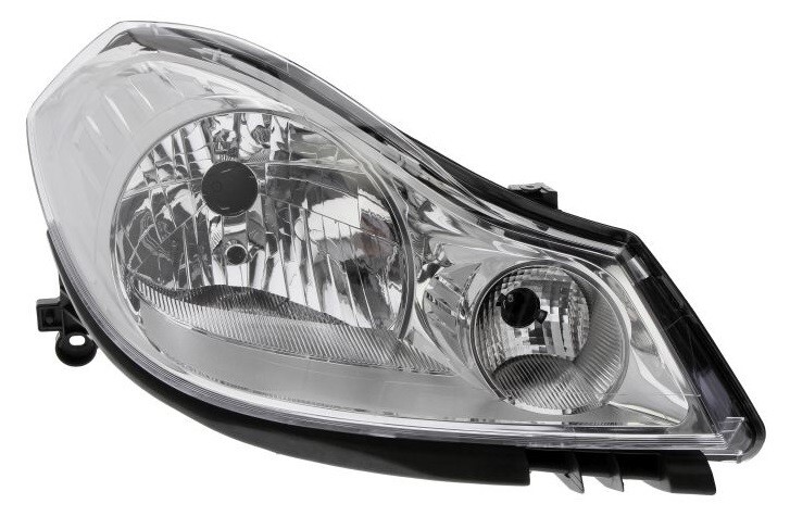 Phare avant droite H4 chrome pour Renault Thalia II de 2008 à 2013