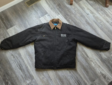 Vintage Y2K Tri-Mountain Work Wear Jacket Stine Seeds Embroidered Canvas Large