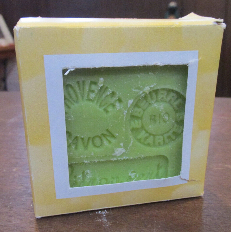 SAVON DE MARSEILLE CITRON VERT SOAP PUR VEGETAL SEALED IN ORIGINAL BOX FRANCE
