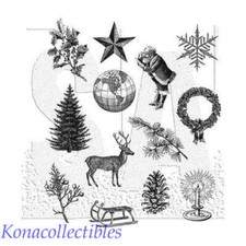 Stampers Anonymous Tim Holtz Holiday THINGS Stamp Set Christmas CMS441