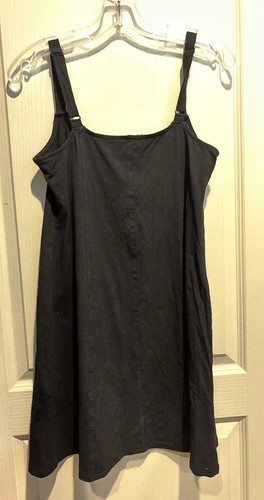 Cotton On Solid Color Sleeveless Mini Length Dress Adjustable Strap XS NWT Black - Picture 2 of 8