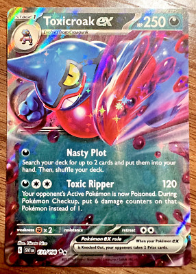 Pokémon TCG Scarlet & Violet Base Set Toxicroak EX 131/198 Double Rare
