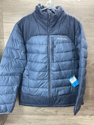 Columbia Men's Autumn Park II Down Navy Jacket Sz Large | eBay