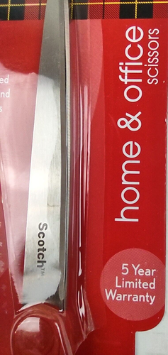 Tijeras Scotch Hogar Hojas 8" Acero Inoxidable Regalos Papel Artesanías Costura - Imagen 3 de 6