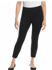 NEW Anne Klein Women's Tummy Control Ponte Pant Black Size Small