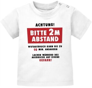MoonWorks® Kurzarm Baby T-Shirt Lausbub Babyshirt Bio Baumwolle lustiger Spruch Jungen Shirt 