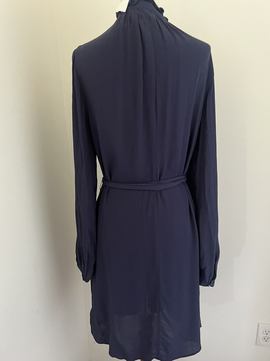 embellished long sleeve mini dress in blue Embellished Long Sleeve Backless Mini Dress in Blue - 8 main image 1
