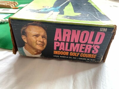 Vintage Arnold Palmer's Indoor Golf Game Complete Signature on