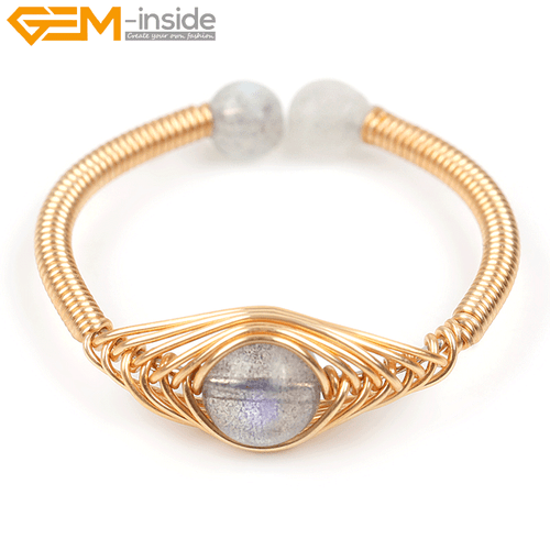 Rings & Bracelet Set Weaving Open Adjustable Power Chakras Gold Filled Jewellery - Picture 18 of 119