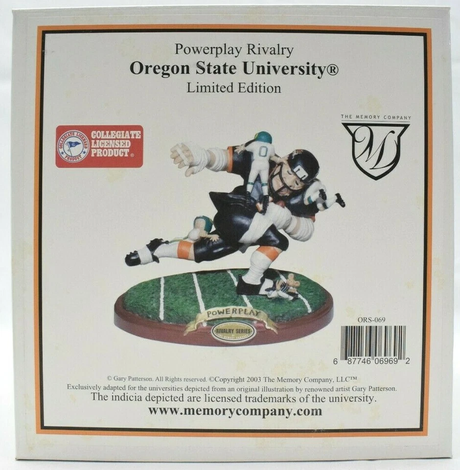 Estátua Oregon State Beavers NCAA Powerplay Rivalry Series edição limitada - Imagem 2 de 4